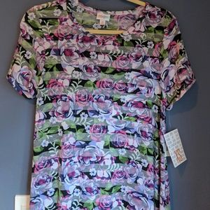 NWT XS LulaRoe Carly- gorgeous roses!
